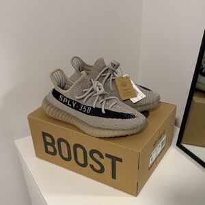 Yeezy Sneakers - Gray and Black 350 V2